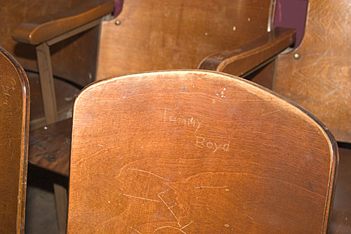 East auditorium seat.  Taken April 8th, 2005.