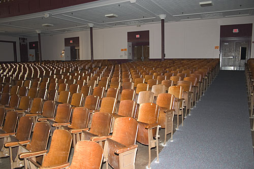 East auditorium seats.  Taken April 8th, 2005.